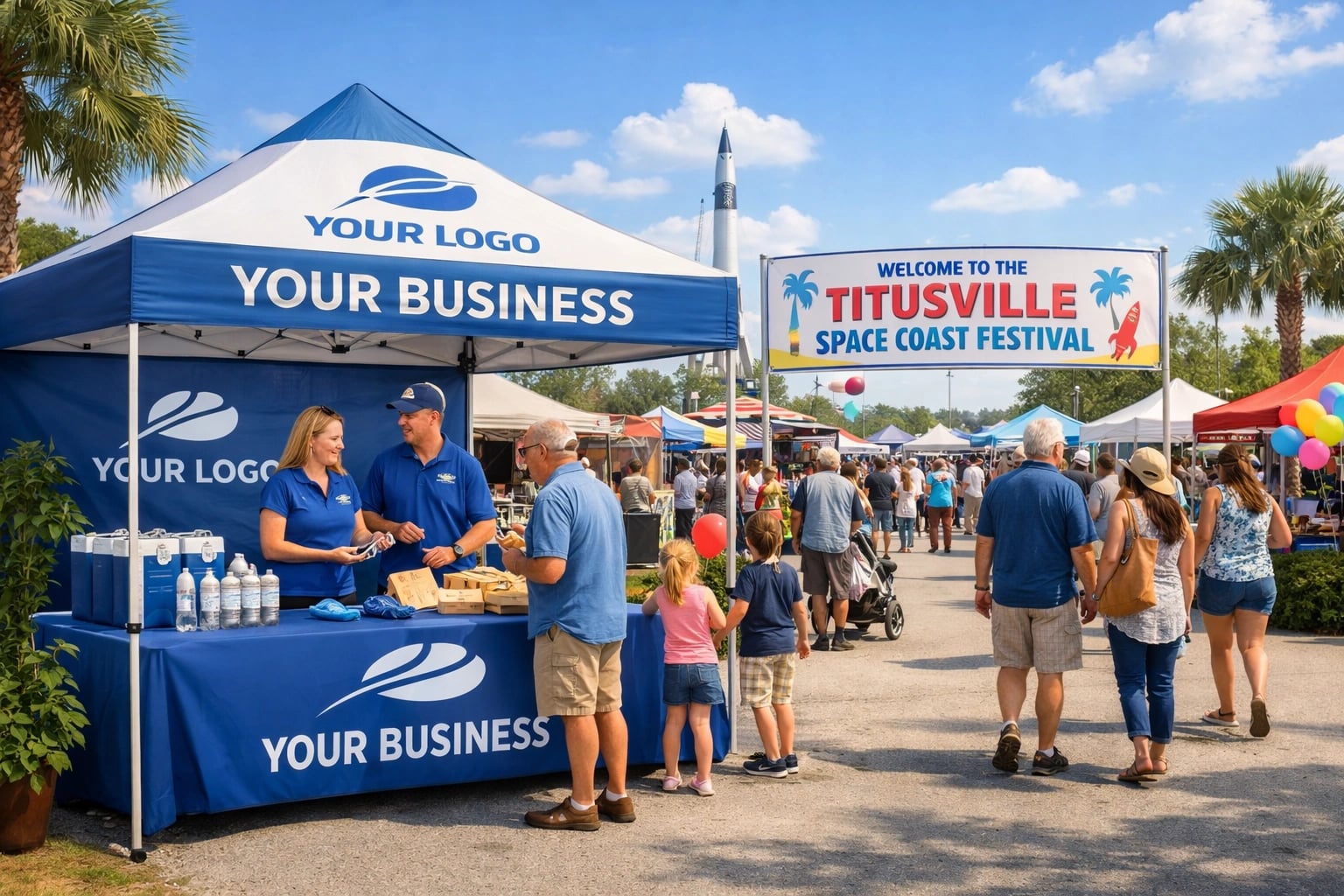 Local event sponsorship by a Space Coast business boosting community engagement and SEO