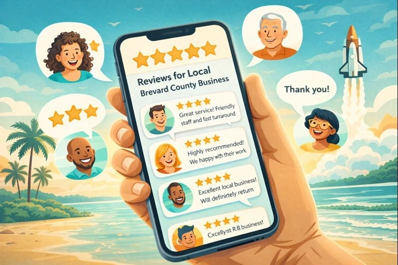 Customer reviews building trust for Space Coast businesses
