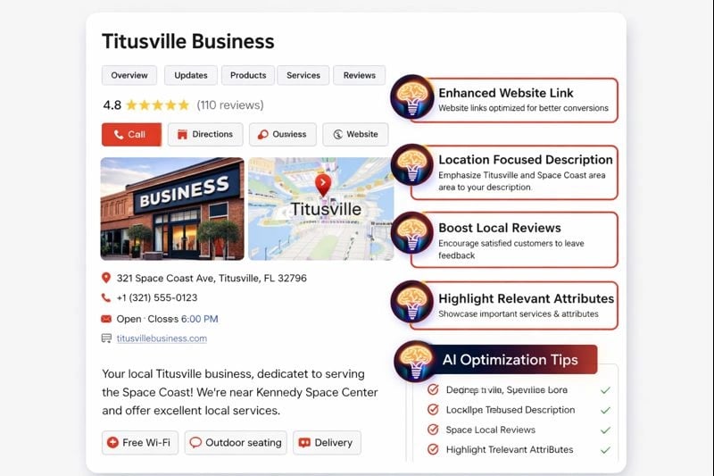 Optimizing Google Business Profile with AI for Titusville businesses