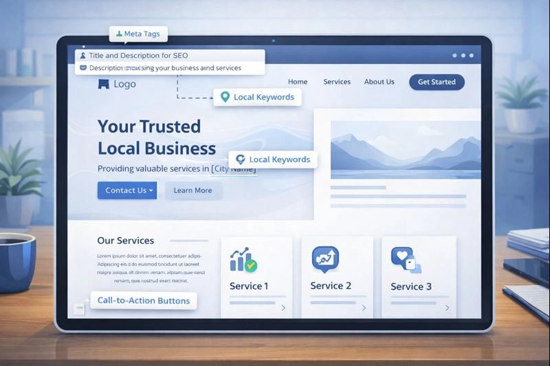 Website design integrated with SEO for maximum small business impact