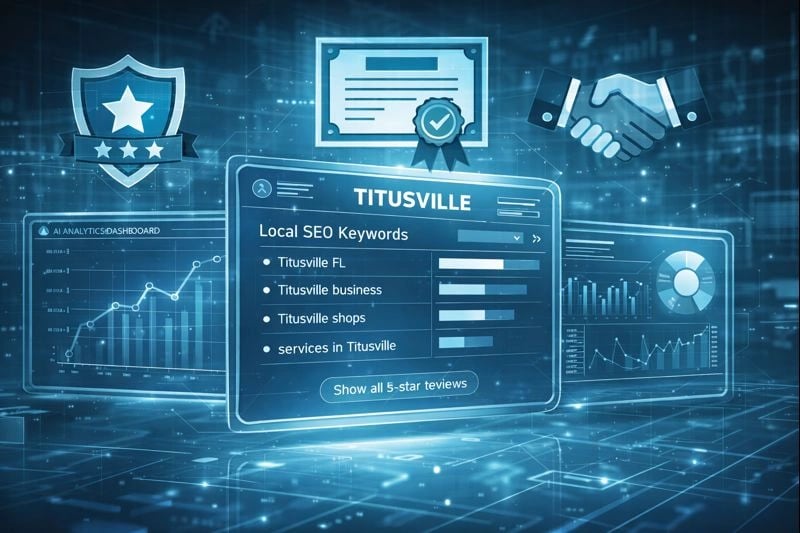 AI tools enhancing E-E-A-T signals for Titusville local search websites