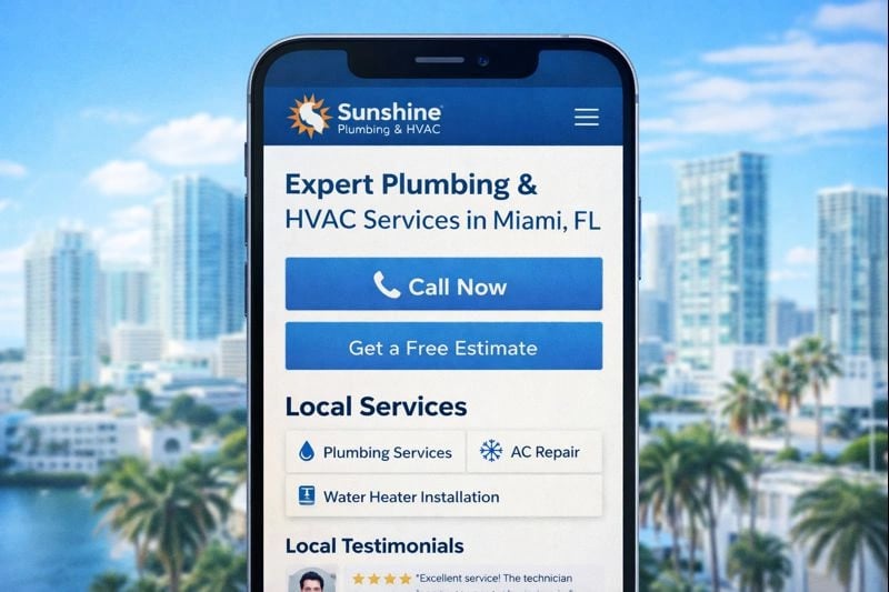 Mobile-optimized website design for Florida businesses