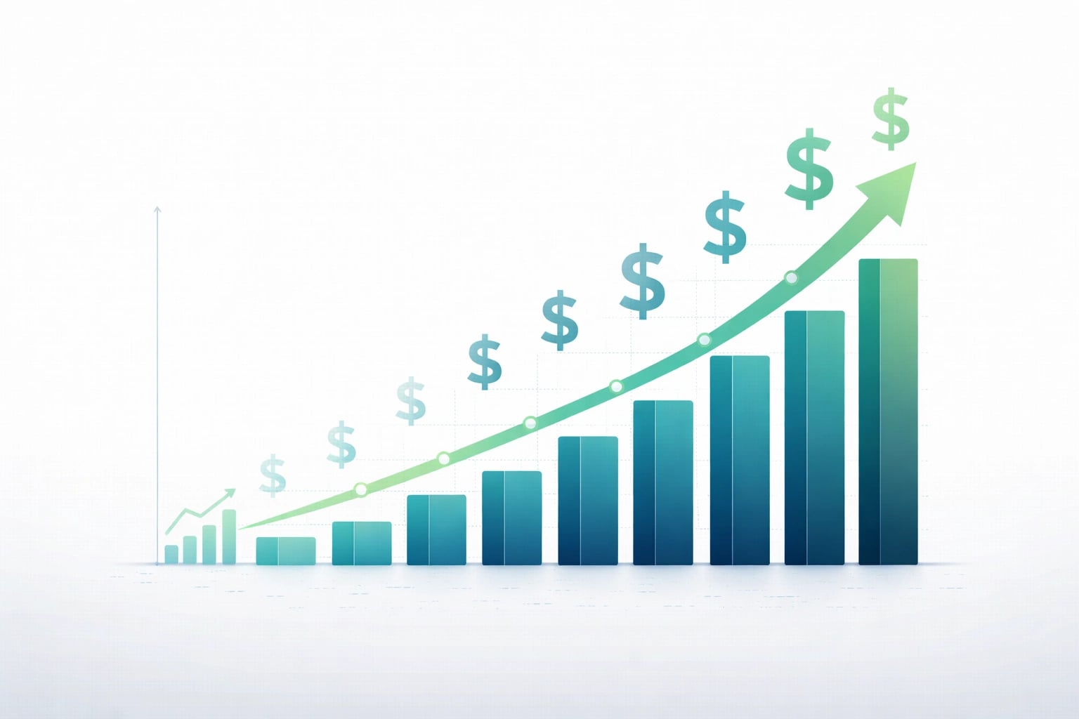 Graph showing the value of SEO investment over time for local businesses