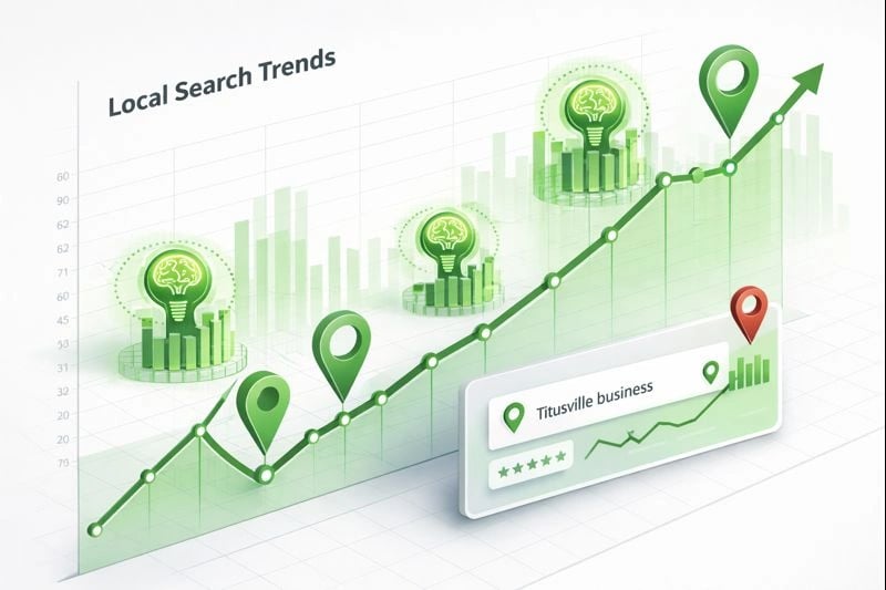 Local search trends in Titusville using AI tools