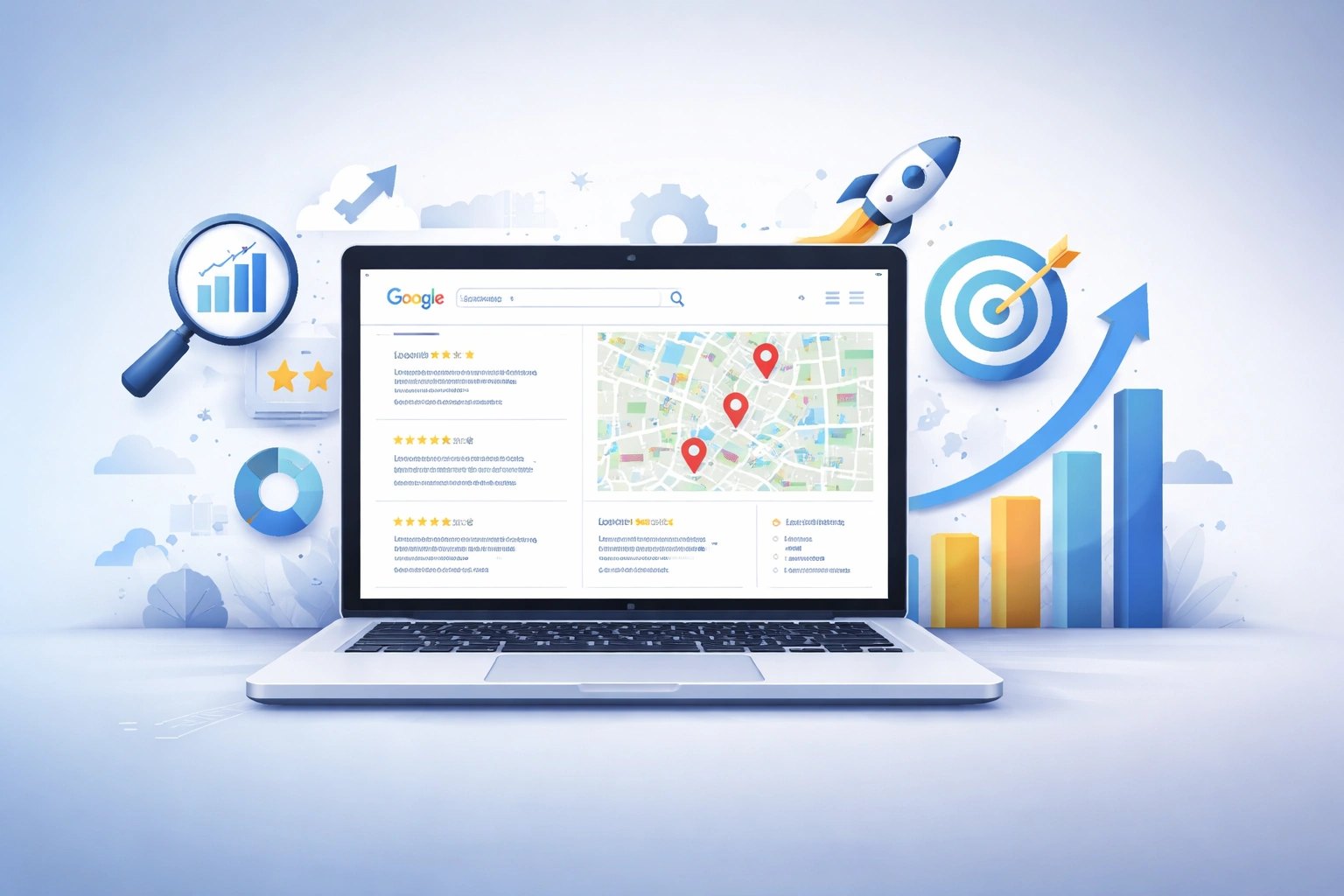 Guide to SEO services for small businesses in Florida showing increased online visibility